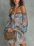 Romane – Vestido Gasa Flores Romántico
