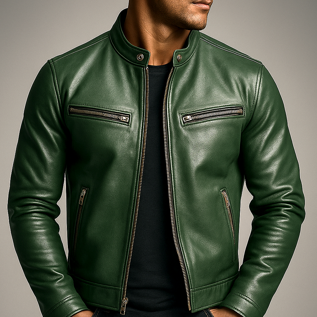 Guido | Chaqueta en Cuero Vintage para Hombre