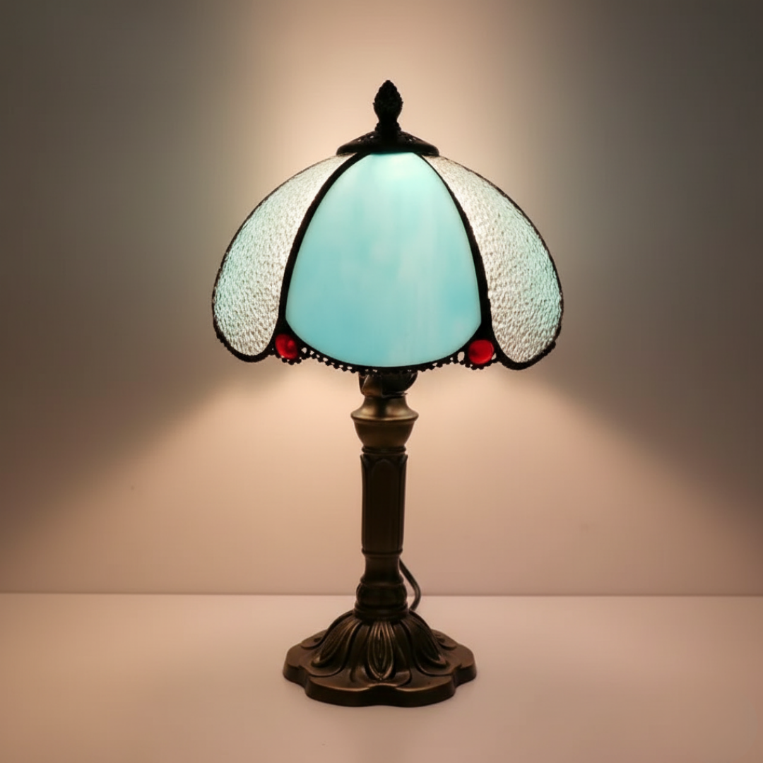 Papillon Bleu – Lámpara Vitral Decorativa Mariposa