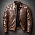 Guido – Chaqueta en Cuero Vintage para Hombre