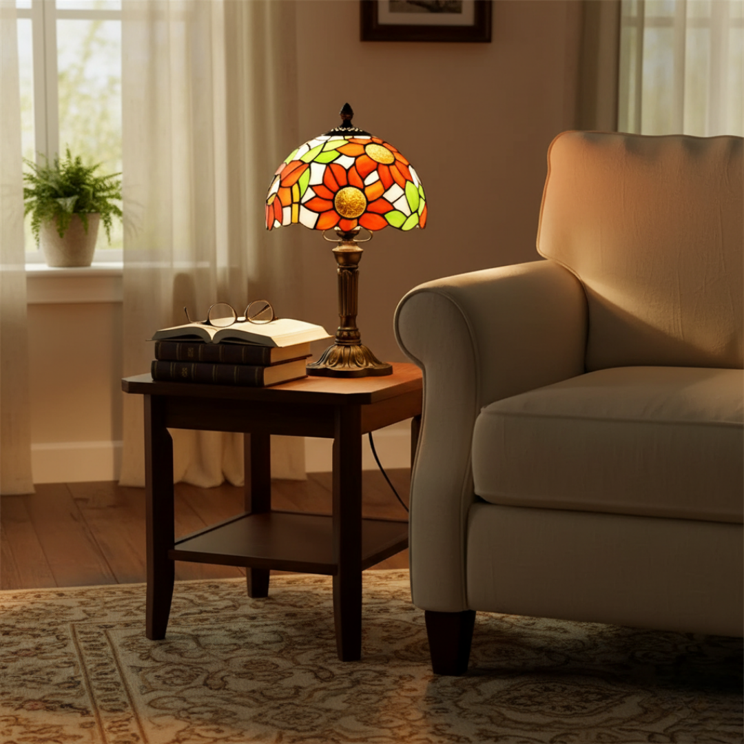 Prairie Fleurie | Lámpara Vitral Decorativa Floral