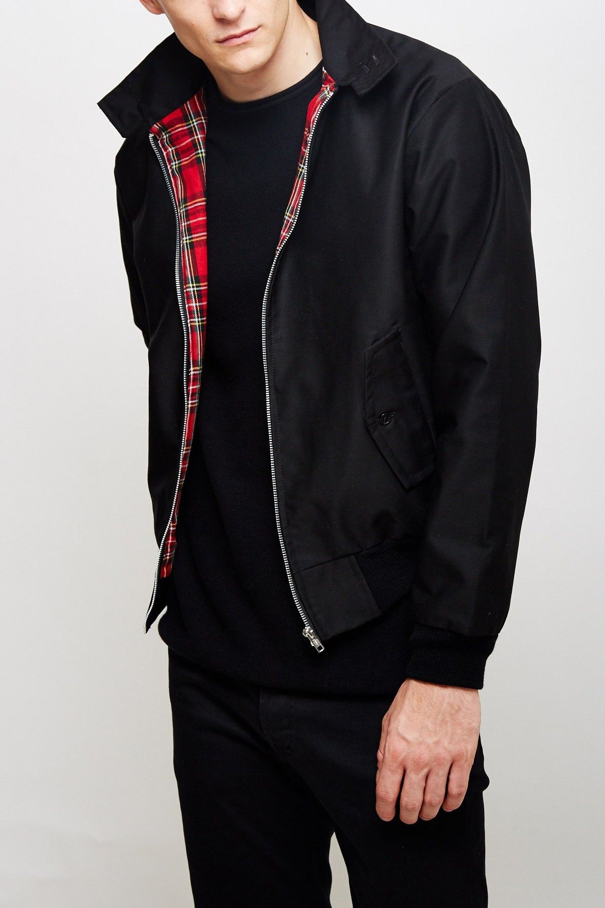 Harryson | Chaqueta Harrington con Forro Tartan