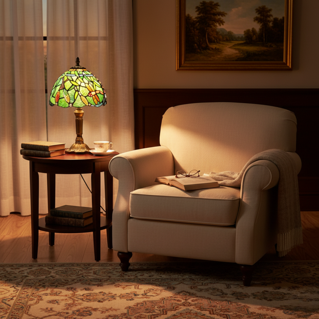 Branche de Libellules | Lámpara Vitral Decorativa