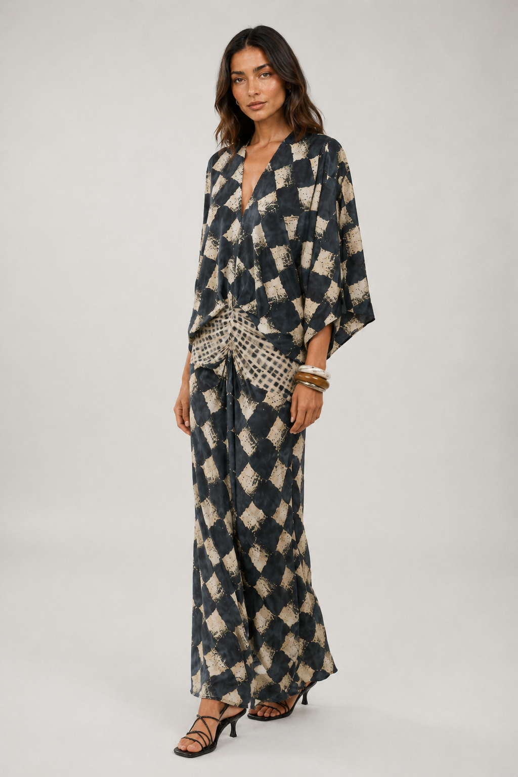 Maelia | Vestido Estampado Mediterráneo