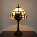 Chat Noir – Lámpara Vitral Decorativa Gato Negro