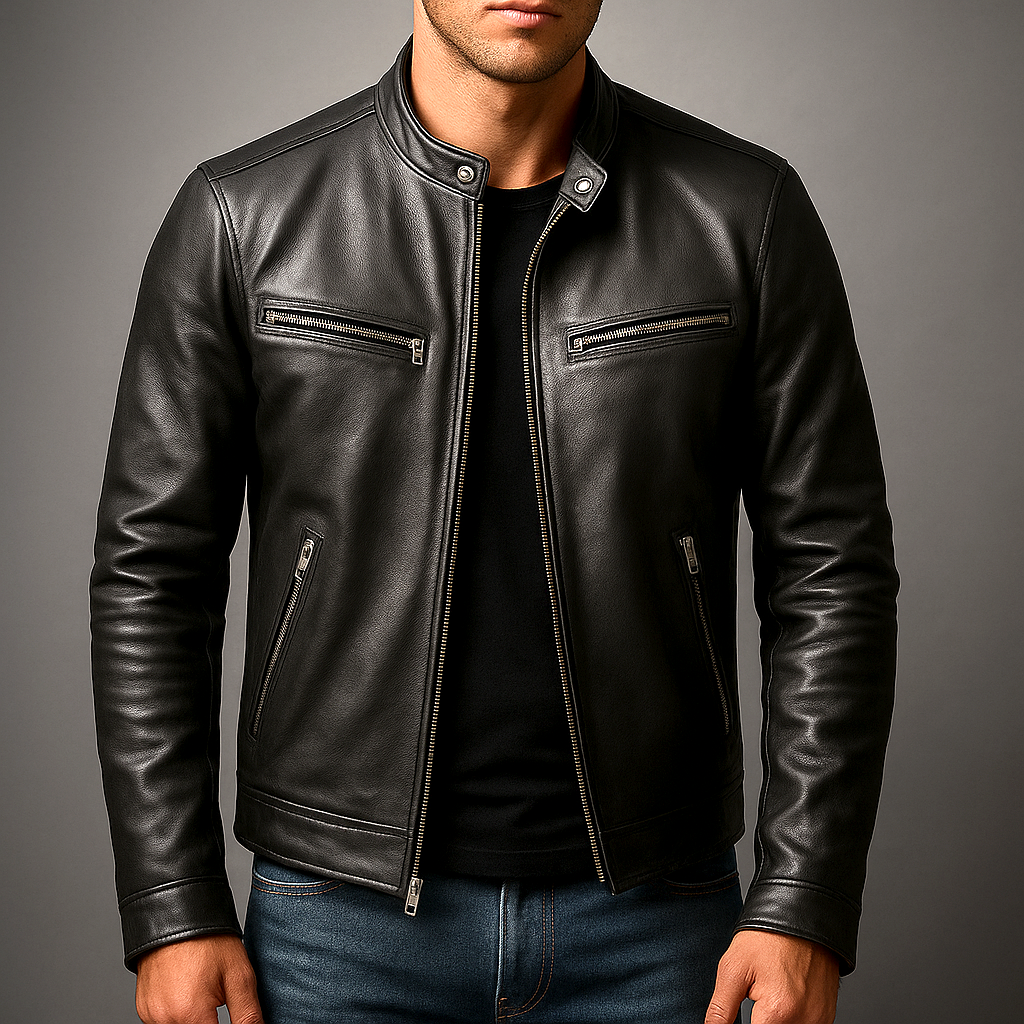 Guido | Chaqueta en Cuero Vintage para Hombre