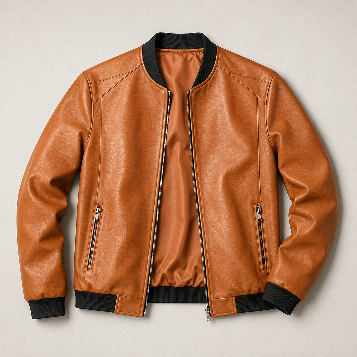 Domenico | Bomber en Cuero Hombre