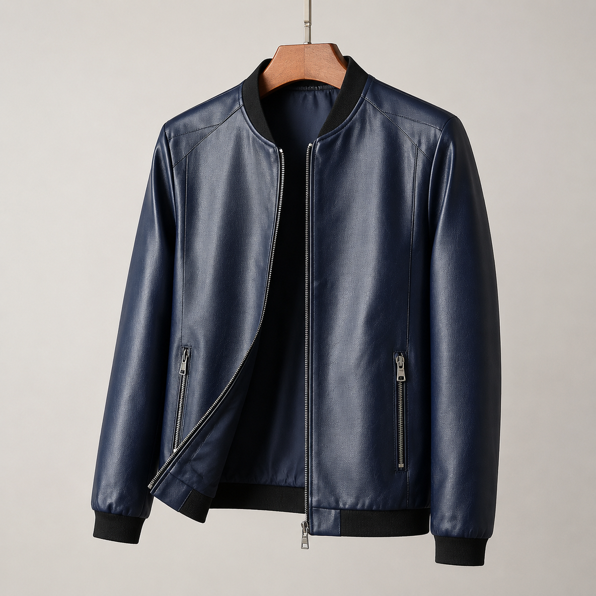 Domenico | Bomber en Cuero Hombre