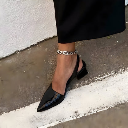 Graziella - Chaussures à Talon et Bout Large