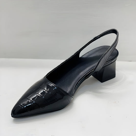 Graziella - Chaussures à Talon et Bout Large
