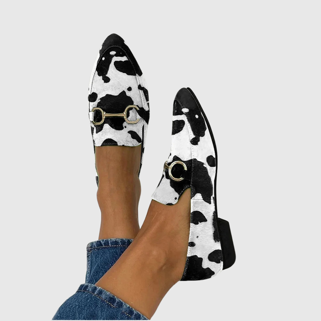 Anna - Mocassins Imprimés avec Détail Boucle