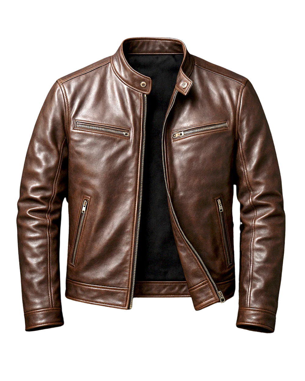 Guido | Chaqueta en Cuero Vintage para Hombre