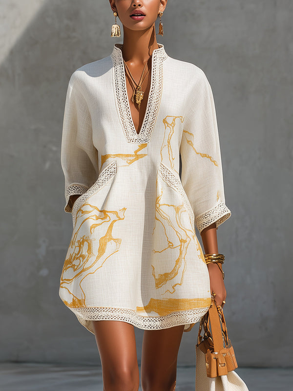 Aliénor | Vestido Encaje Marfil Escote V