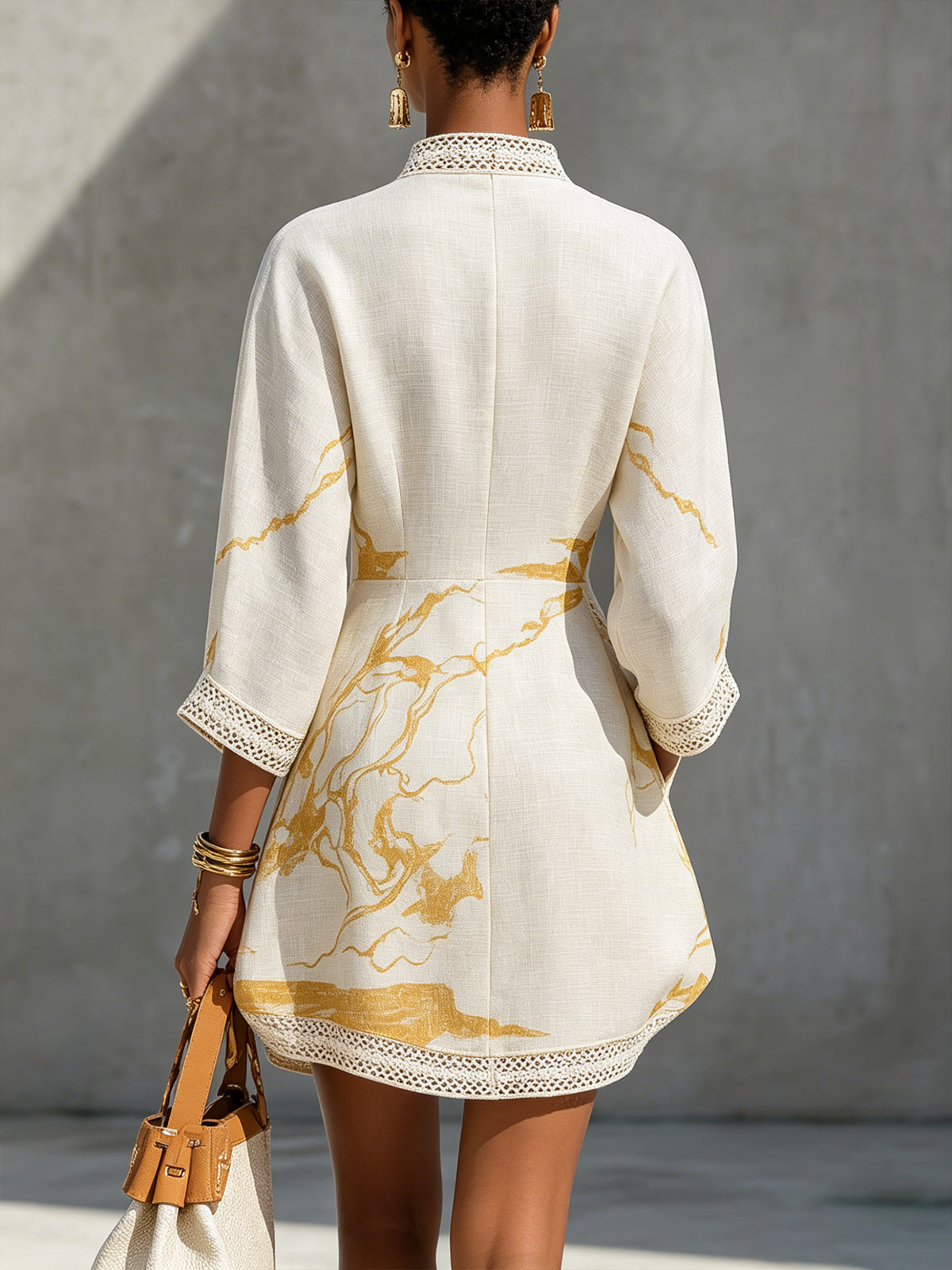 Aliénor | Vestido Encaje Marfil Escote V