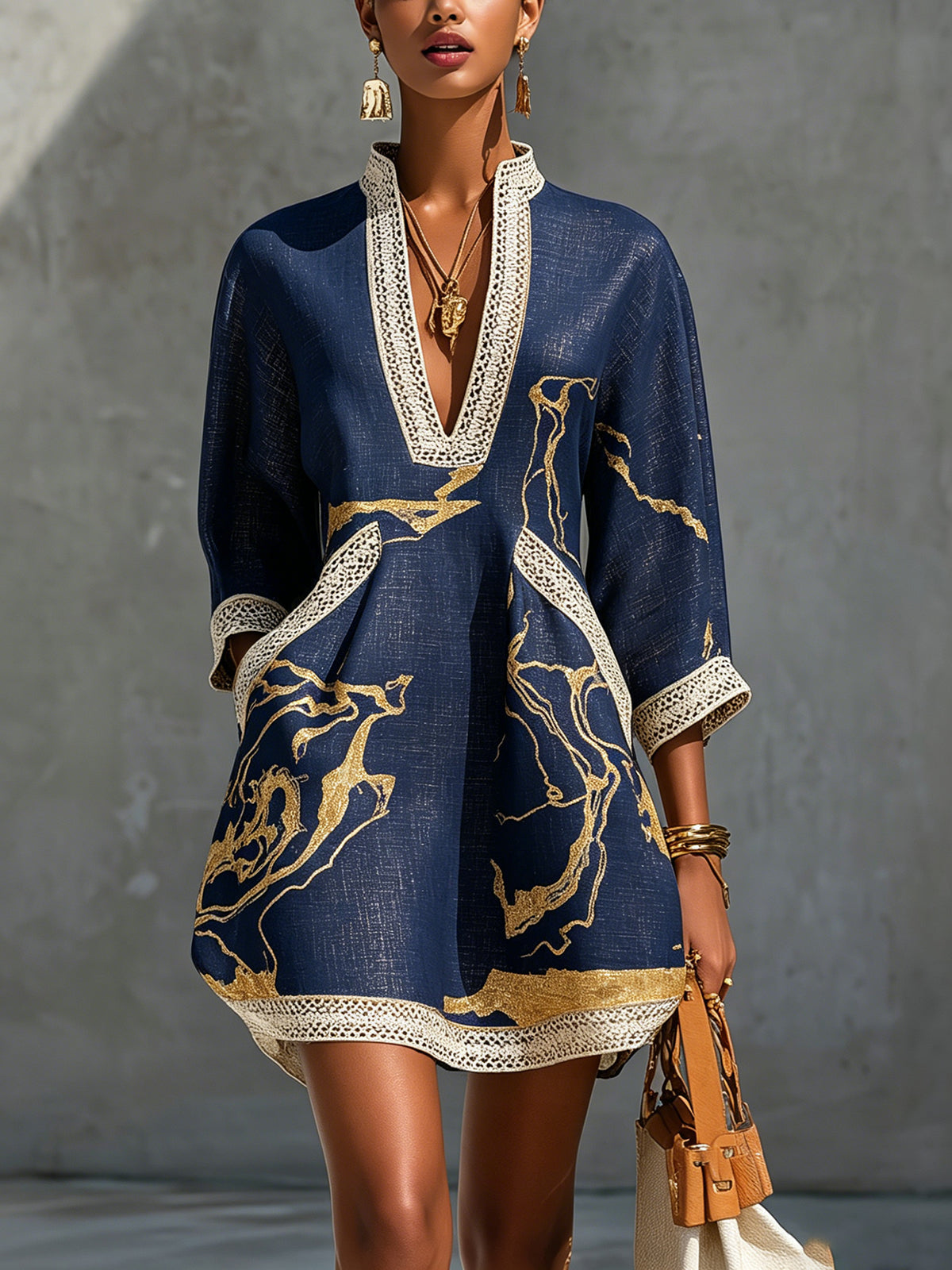 Cosette – Vestido Encaje Crochet Escote V
