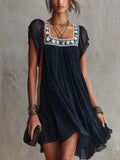 Apolline – Vestido Plisado Bordado