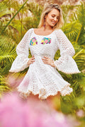 Vestido Bordado de Colores