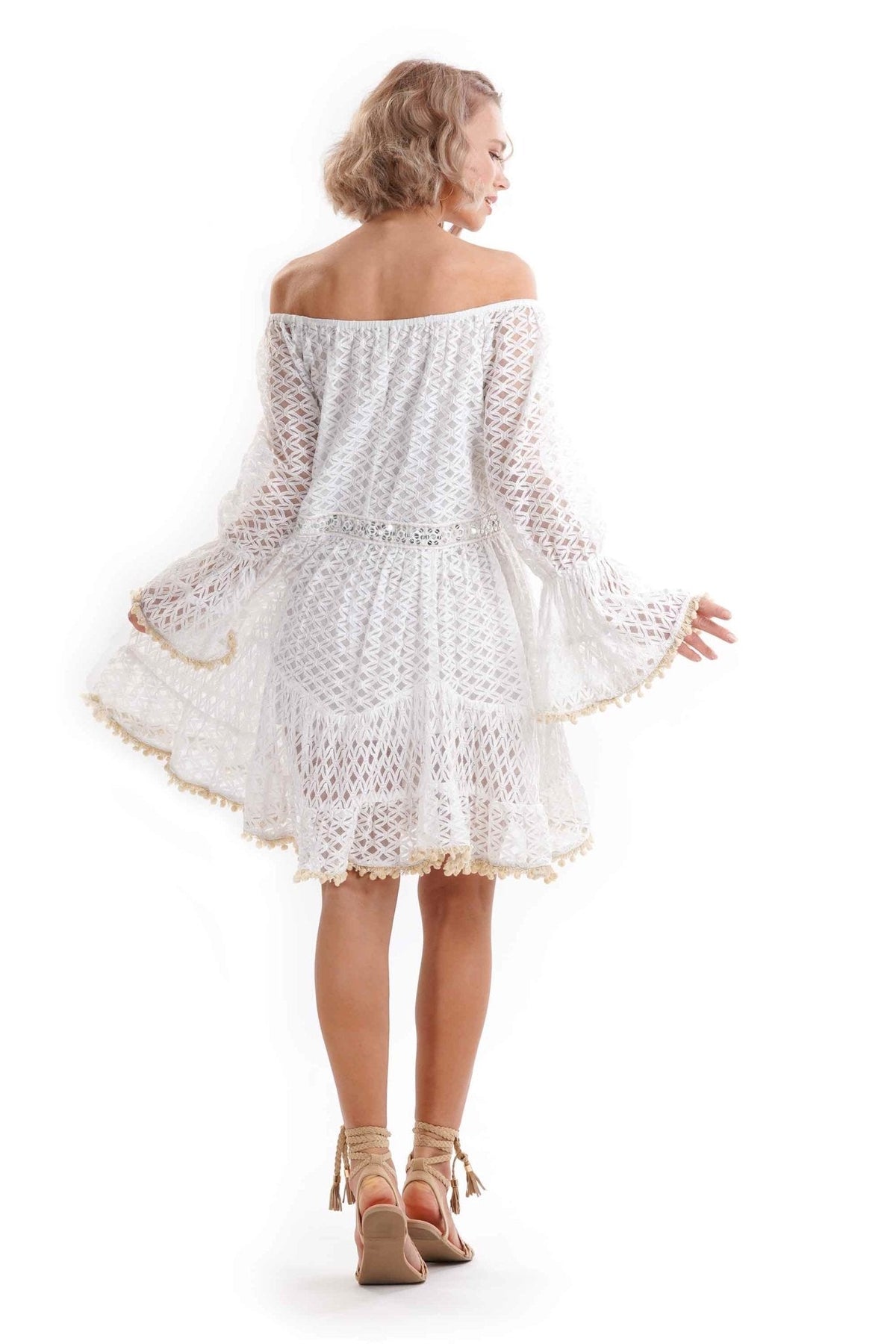 Vestido Bordado de Colores
