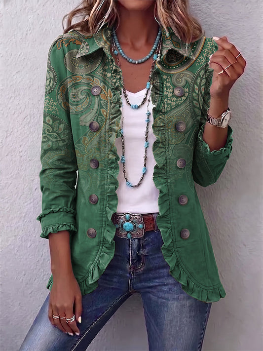 Cosima | Veste Bohème Paisley à Volants