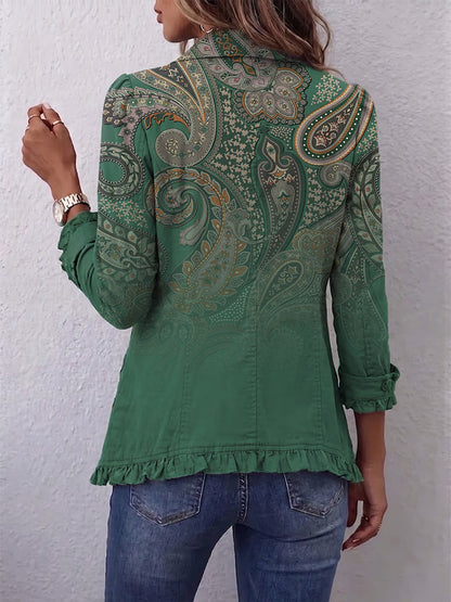 Cosima | Veste Bohème Paisley à Volants